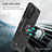 Funda Bumper Silicona y Plastico Mate Carcasa con Magnetico Anillo de dedo Soporte MQ1 para Xiaomi Mi 10T Pro 5G