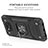 Funda Bumper Silicona y Plastico Mate Carcasa con Magnetico Anillo de dedo Soporte MQ1 para Xiaomi Poco X3