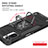 Funda Bumper Silicona y Plastico Mate Carcasa con Magnetico Anillo de dedo Soporte MQ1 para Xiaomi Redmi Note 10S 4G