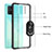 Funda Bumper Silicona y Plastico Mate Carcasa con Magnetico Anillo de dedo Soporte MQ2 para Samsung Galaxy A51 4G