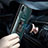 Funda Bumper Silicona y Plastico Mate Carcasa con Magnetico Anillo de dedo Soporte MQ2 para Samsung Galaxy M01s