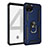 Funda Bumper Silicona y Plastico Mate Carcasa con Magnetico Anillo de dedo Soporte MQ3 para Google Pixel 4