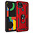 Funda Bumper Silicona y Plastico Mate Carcasa con Magnetico Anillo de dedo Soporte MQ3 para Google Pixel 4a 5G