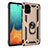 Funda Bumper Silicona y Plastico Mate Carcasa con Magnetico Anillo de dedo Soporte MQ3 para Samsung Galaxy A71 5G