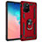 Funda Bumper Silicona y Plastico Mate Carcasa con Magnetico Anillo de dedo Soporte MQ3 para Samsung Galaxy S10 Lite