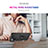 Funda Bumper Silicona y Plastico Mate Carcasa con Magnetico Anillo de dedo Soporte MQ3 para Samsung Galaxy S20 FE 5G