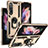 Funda Bumper Silicona y Plastico Mate Carcasa con Magnetico Anillo de dedo Soporte MQ3 para Samsung Galaxy Z Fold3 5G