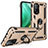 Funda Bumper Silicona y Plastico Mate Carcasa con Magnetico Anillo de dedo Soporte MQ3 para Xiaomi Redmi K30S 5G