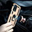 Funda Bumper Silicona y Plastico Mate Carcasa con Magnetico Anillo de dedo Soporte MQ4 para Oppo A54s