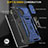 Funda Bumper Silicona y Plastico Mate Carcasa con Magnetico Anillo de dedo Soporte MQ4 para Samsung Galaxy M32 5G