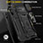 Funda Bumper Silicona y Plastico Mate Carcasa con Magnetico Anillo de dedo Soporte MQ4 para Xiaomi Redmi 9AT