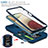 Funda Bumper Silicona y Plastico Mate Carcasa con Magnetico Anillo de dedo Soporte MQ5 para Samsung Galaxy A12 5G