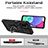 Funda Bumper Silicona y Plastico Mate Carcasa con Magnetico Anillo de dedo Soporte MQ6 para Samsung Galaxy A02s