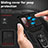 Funda Bumper Silicona y Plastico Mate Carcasa con Magnetico Anillo de dedo Soporte MQ6 para Samsung Galaxy S20 FE 5G