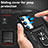Funda Bumper Silicona y Plastico Mate Carcasa con Magnetico Anillo de dedo Soporte MQ6 para Samsung Galaxy S22 5G