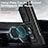 Funda Bumper Silicona y Plastico Mate Carcasa con Magnetico Anillo de dedo Soporte MQ6 para Samsung Galaxy Z Fold4 5G