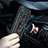 Funda Bumper Silicona y Plastico Mate Carcasa con Magnetico Anillo de dedo Soporte para Motorola Moto One Fusion Plus