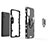 Funda Bumper Silicona y Plastico Mate Carcasa con Magnetico Anillo de dedo Soporte para OnePlus 8T 5G
