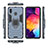 Funda Bumper Silicona y Plastico Mate Carcasa con Magnetico Anillo de dedo Soporte para Samsung Galaxy A30