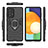 Funda Bumper Silicona y Plastico Mate Carcasa con Magnetico Anillo de dedo Soporte para Samsung Galaxy A73 5G