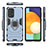 Funda Bumper Silicona y Plastico Mate Carcasa con Magnetico Anillo de dedo Soporte para Samsung Galaxy A73 5G