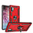 Funda Bumper Silicona y Plastico Mate Carcasa con Magnetico Anillo de dedo Soporte para Samsung Galaxy Note 10 Plus