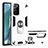 Funda Bumper Silicona y Plastico Mate Carcasa con Magnetico Anillo de dedo Soporte para Samsung Galaxy Note 20 5G
