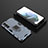 Funda Bumper Silicona y Plastico Mate Carcasa con Magnetico Anillo de dedo Soporte para Samsung Galaxy S21 5G