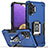 Funda Bumper Silicona y Plastico Mate Carcasa con Magnetico Anillo de dedo Soporte QW1 para Samsung Galaxy M32 5G