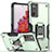 Funda Bumper Silicona y Plastico Mate Carcasa con Magnetico Anillo de dedo Soporte QW1 para Samsung Galaxy S20 Lite 5G