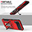 Funda Bumper Silicona y Plastico Mate Carcasa con Magnetico Anillo de dedo Soporte QW1 para Samsung Galaxy Z Flip3 5G