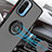 Funda Bumper Silicona y Plastico Mate Carcasa con Magnetico Anillo de dedo Soporte QW2 para Xiaomi Mi 11X Pro 5G