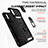 Funda Bumper Silicona y Plastico Mate Carcasa con Magnetico Anillo de dedo Soporte QW3 para Xiaomi Redmi 9AT