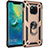 Funda Bumper Silicona y Plastico Mate Carcasa con Magnetico Anillo de dedo Soporte R01 para Huawei Mate 20 Pro