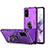 Funda Bumper Silicona y Plastico Mate Carcasa con Magnetico Anillo de dedo Soporte R01 para Samsung Galaxy S20 Plus 5G