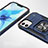 Funda Bumper Silicona y Plastico Mate Carcasa con Magnetico Anillo de dedo Soporte R02 para Apple iPhone 12