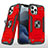 Funda Bumper Silicona y Plastico Mate Carcasa con Magnetico Anillo de dedo Soporte R02 para Apple iPhone 12 Pro Max