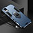 Funda Bumper Silicona y Plastico Mate Carcasa con Magnetico Anillo de dedo Soporte R03 para Xiaomi Poco F4 5G
