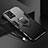 Funda Bumper Silicona y Plastico Mate Carcasa con Magnetico Anillo de dedo Soporte R03 para Xiaomi Redmi Note 11T Pro 5G