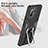 Funda Bumper Silicona y Plastico Mate Carcasa con Magnetico Anillo de dedo Soporte R04 para Xiaomi Mi 11 5G