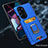 Funda Bumper Silicona y Plastico Mate Carcasa con Magnetico Anillo de dedo Soporte S01 para Motorola Moto Edge X30 5G