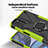 Funda Bumper Silicona y Plastico Mate Carcasa con Magnetico Anillo de dedo Soporte S01 para Motorola Moto G22