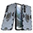 Funda Bumper Silicona y Plastico Mate Carcasa con Magnetico Anillo de dedo Soporte S01 para Samsung Galaxy S22 5G