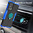 Funda Bumper Silicona y Plastico Mate Carcasa con Magnetico Anillo de dedo Soporte S02 para Motorola Moto Edge 20 Pro 5G