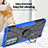 Funda Bumper Silicona y Plastico Mate Carcasa con Magnetico Anillo de dedo Soporte S02 para Motorola Moto Edge Lite 5G