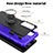 Funda Bumper Silicona y Plastico Mate Carcasa con Magnetico Anillo de dedo Soporte S02 para Motorola Moto Edge S Pro 5G