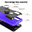 Funda Bumper Silicona y Plastico Mate Carcasa con Magnetico Anillo de dedo Soporte S02 para Motorola Moto G Power (2022)