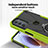 Funda Bumper Silicona y Plastico Mate Carcasa con Magnetico Anillo de dedo Soporte S02 para Motorola Moto G41