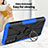 Funda Bumper Silicona y Plastico Mate Carcasa con Magnetico Anillo de dedo Soporte S02 para Motorola Moto G71 5G