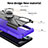 Funda Bumper Silicona y Plastico Mate Carcasa con Magnetico Anillo de dedo Soporte S03 para Motorola Moto G Stylus (2022) 4G